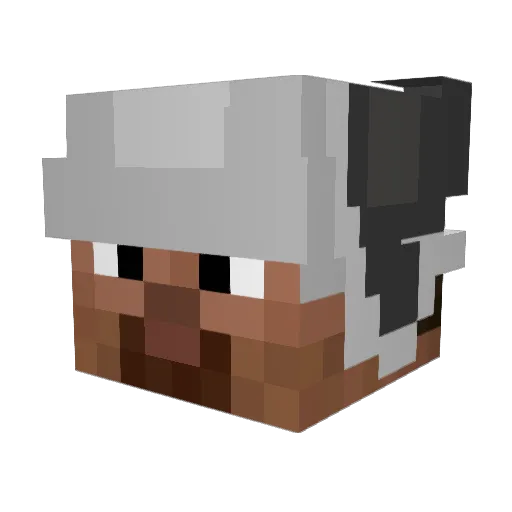 nemakyyy Minecraft avatar head, 3D render