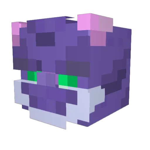 nemdra Minecraft avatar head, 3D render