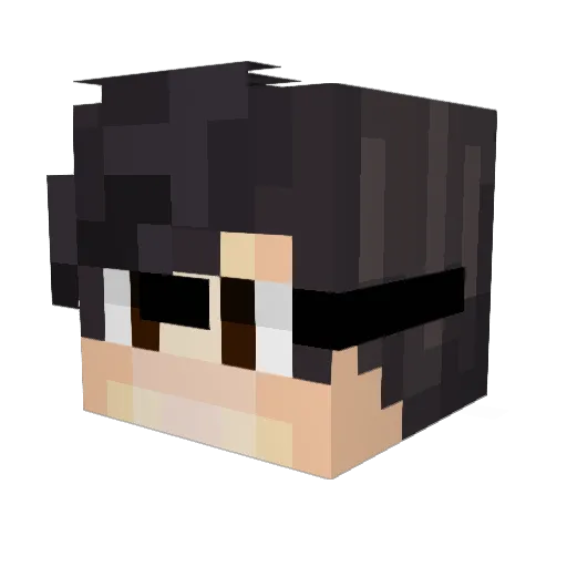 nemer66 Minecraft avatar head, 3D render