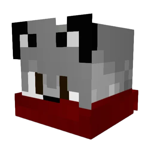nemeshis Minecraft avatar head, 3D render