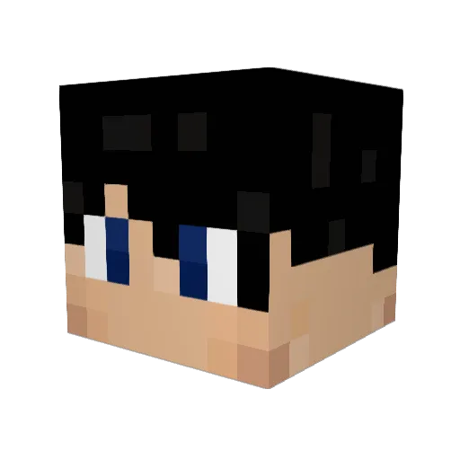 nemesismom Minecraft avatar head, 3D render
