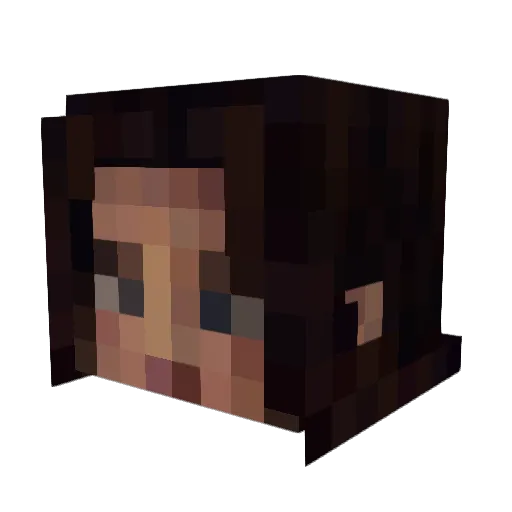 nemesistar Minecraft avatar head, 3D render
