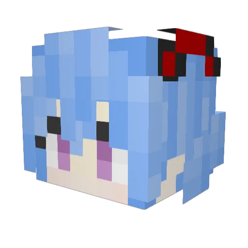 nemjoon Minecraft avatar head, 3D render