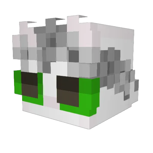 nemmyu Minecraft avatar head, 3D render