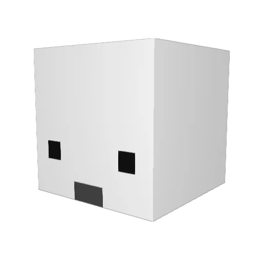 nemo21007 Minecraft avatar head, 3D render