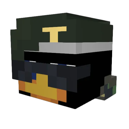 nemo2oo Minecraft avatar head, 3D render