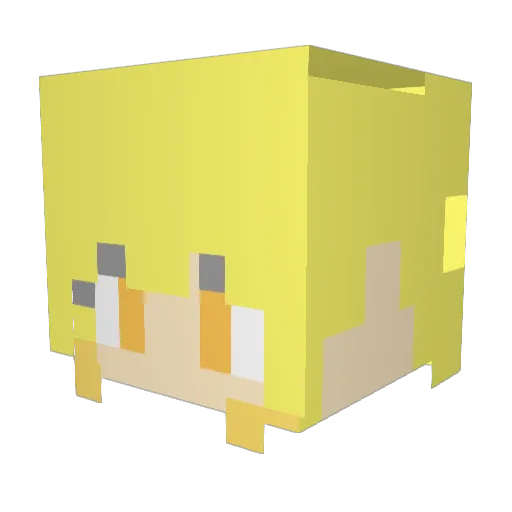 nemonnmonn12 Minecraft avatar head, 3D render