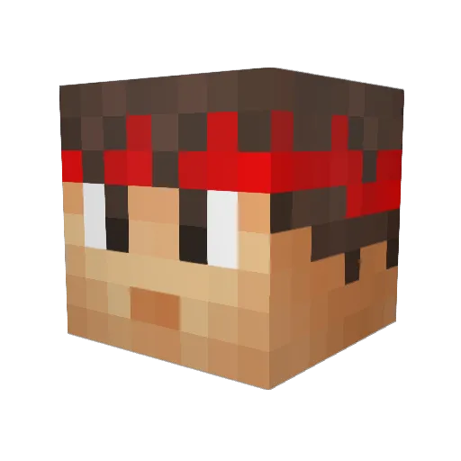 nemostian Minecraft avatar head, 3D render