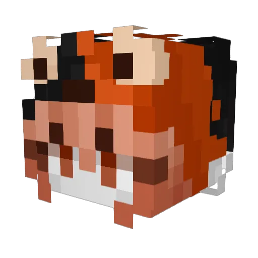 nemoxdo Minecraft avatar head, 3D render