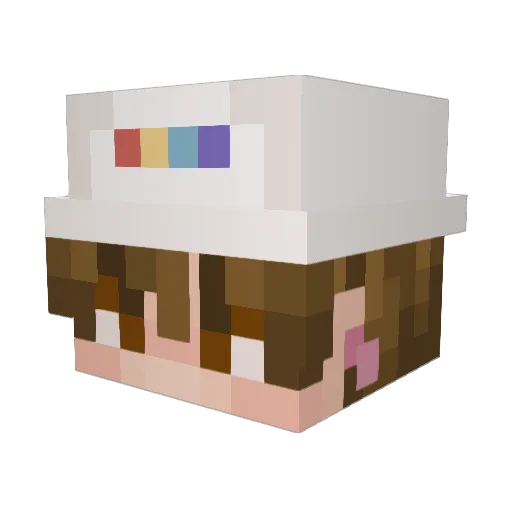 nempii Minecraft avatar head, 3D render
