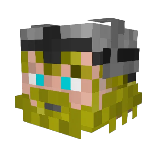 nemron88 Minecraft avatar head, 3D render
