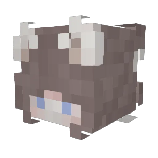 nemuii8 Minecraft avatar head, 3D render