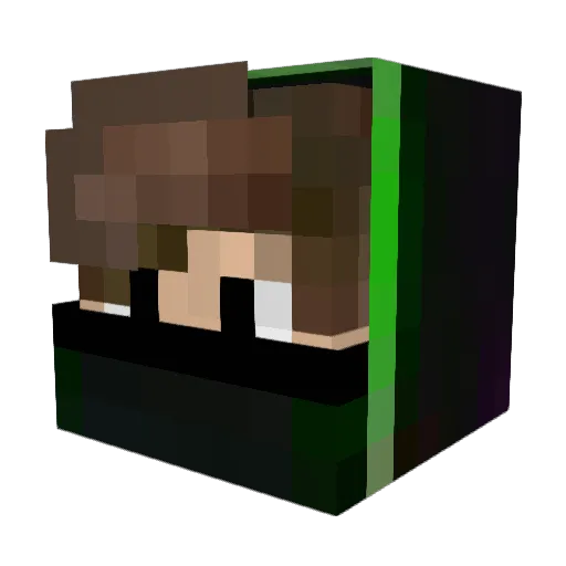 nemunemuuuu Minecraft avatar head, 3D render