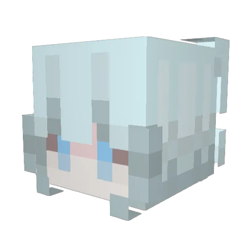nemurcqb Minecraft avatar head, 3D render