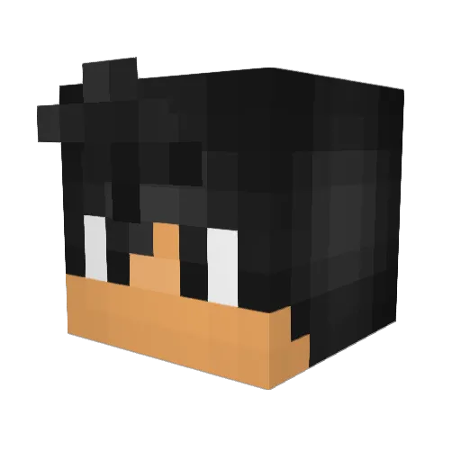 nemywings Minecraft avatar head, 3D render