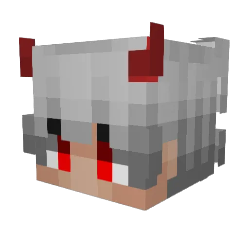 nen14btw Minecraft avatar head, 3D render