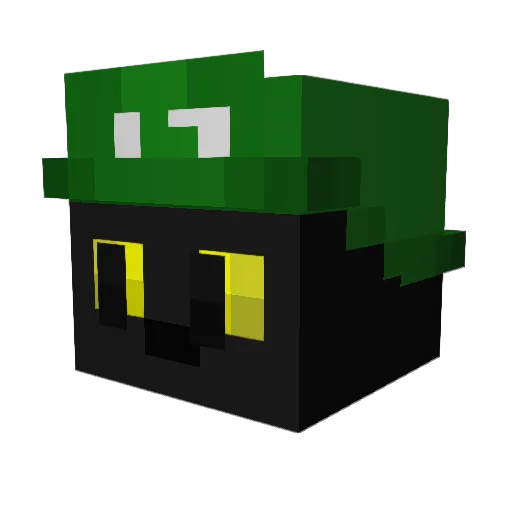 nen4_ Minecraft avatar head, 3D render