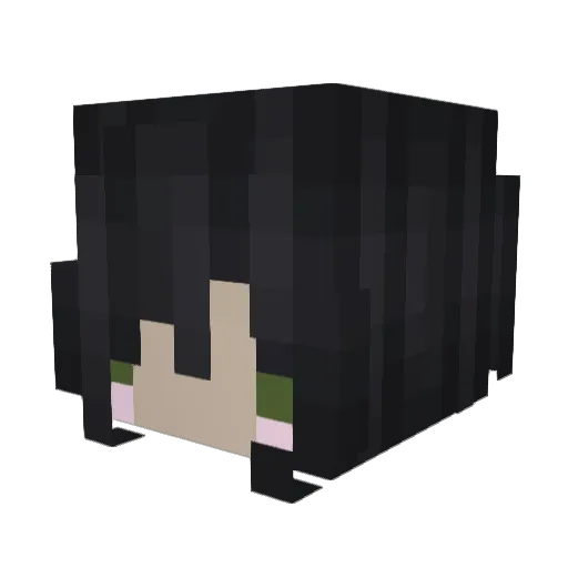 nenabee Minecraft avatar head, 3D render