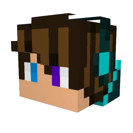 nenasboyfrind Minecraft avatar head, 3D render