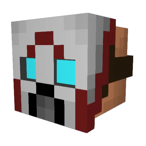 nendoclay Minecraft avatar head, 3D render