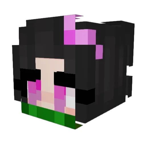 nene9397 Minecraft avatar head, 3D render