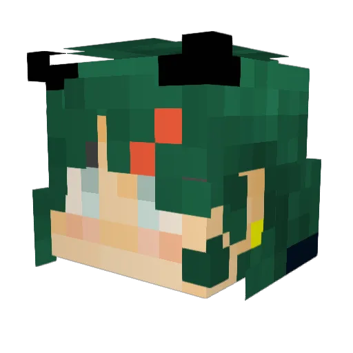 neneCheestar Minecraft avatar head, 3D render