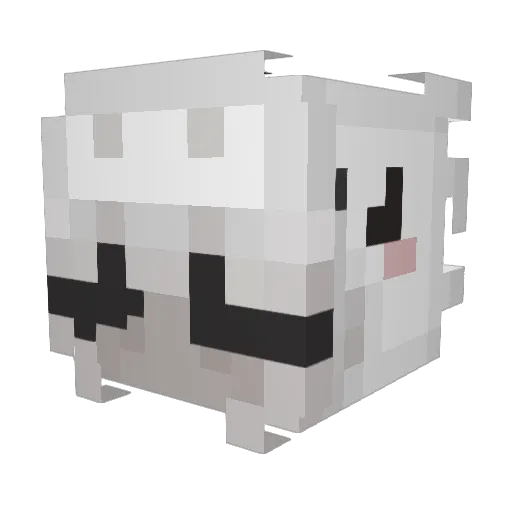 nenenim Minecraft avatar head, 3D render