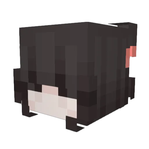 nenesboba Minecraft avatar head, 3D render