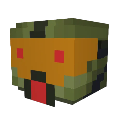 nenmaku Minecraft avatar head, 3D render