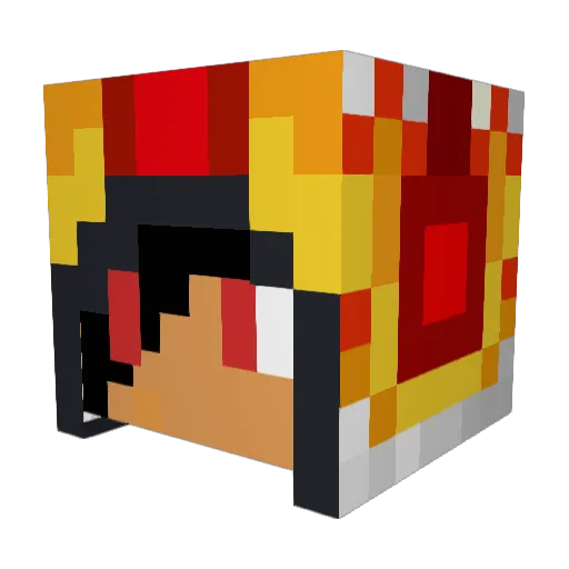 nenne007 Minecraft avatar head, 3D render