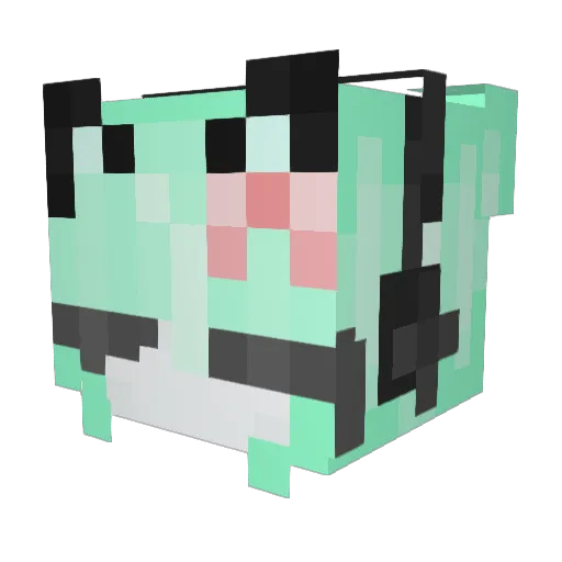 nennuh Minecraft avatar head, 3D render