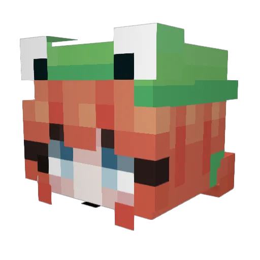 nenyax Minecraft avatar head, 3D render