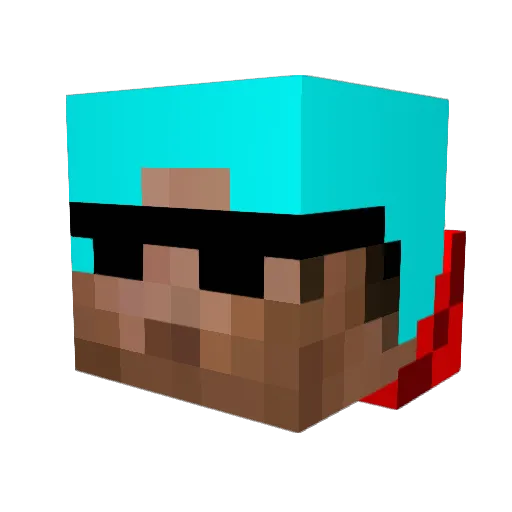 neo017 Minecraft avatar head, 3D render