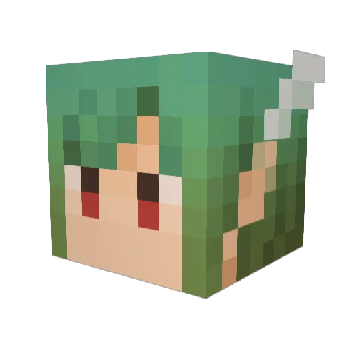 neo0214 Minecraft avatar head, 3D render