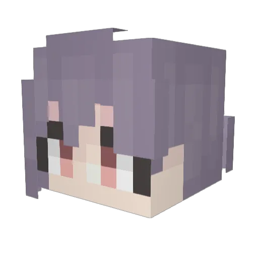 neo1h Minecraft avatar head, 3D render