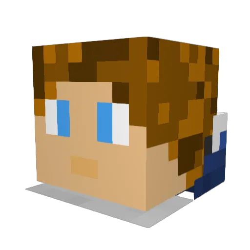 neo3979 Minecraft avatar head, 3D render