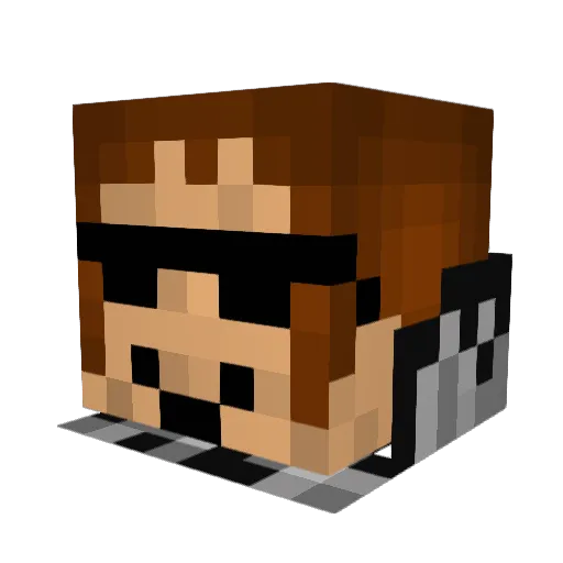 neo891 Minecraft avatar head, 3D render