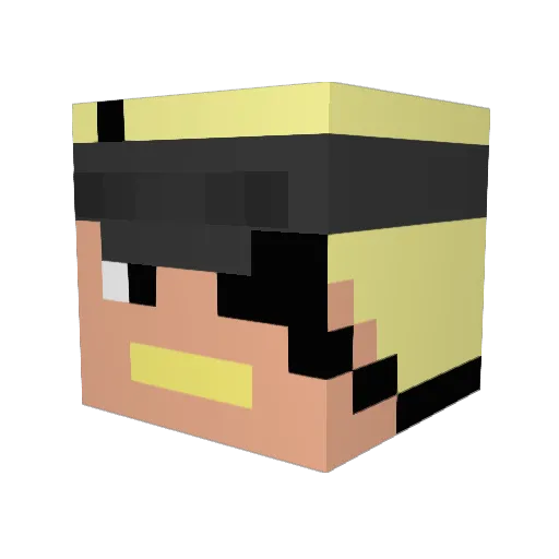 neo9712 Minecraft avatar head, 3D render