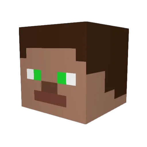 neo_0815 Minecraft avatar head, 3D render
