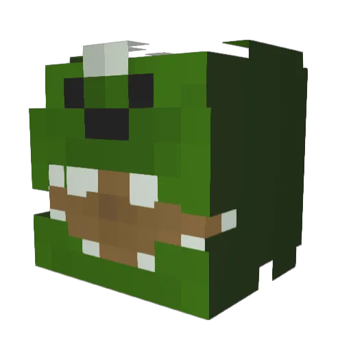 neo_l Minecraft avatar head, 3D render