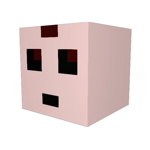neo_tna Minecraft avatar head, 3D render