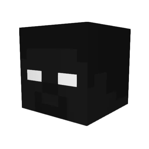 neobubbleman Minecraft avatar head, 3D render