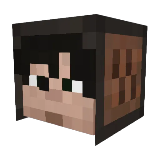 neoito Minecraft avatar head, 3D render