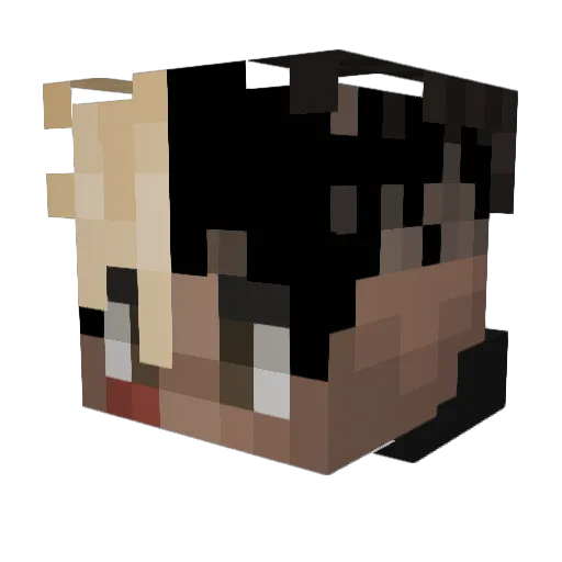 neolavacreeper Minecraft avatar head, 3D render