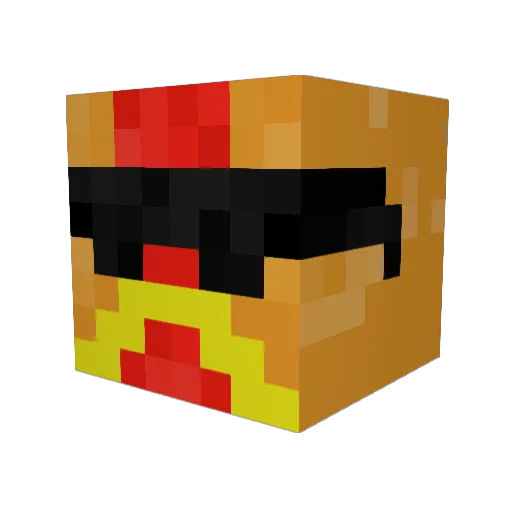neomaxx16 Minecraft avatar head, 3D render