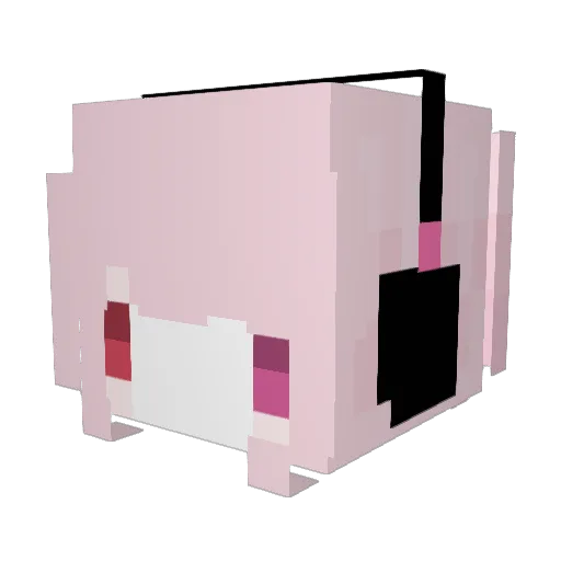 neomef Minecraft avatar head, 3D render