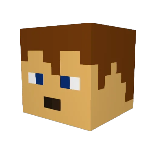 neon3014 Minecraft avatar head, 3D render