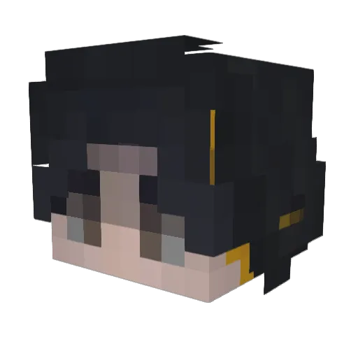 neon4951 Minecraft avatar head, 3D render