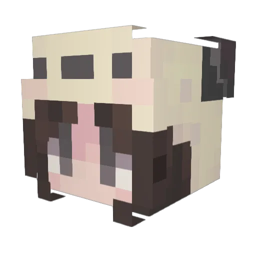 neon_0617 Minecraft avatar head, 3D render