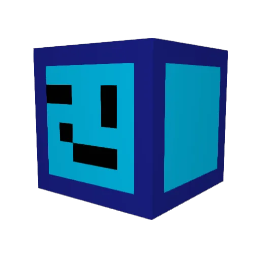 neon_1235 Minecraft avatar head, 3D render